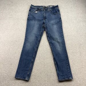 Devil Dog Jeans Mens 32x32 Blue Slim Straight Dark Stretch Denim 5-Pocket Pants